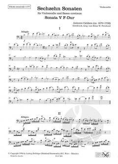16 Sonaten Heft 2 von Antonio Caldara 