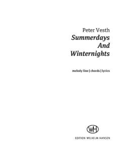Summerdays and Winternights von Peter Vesth 