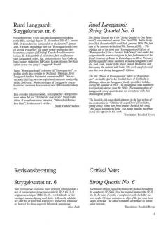 Strygekvartet nr. 6 von Rued Langgaard 