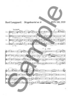 Strygekvartet nr. 6 von Rued Langgaard 