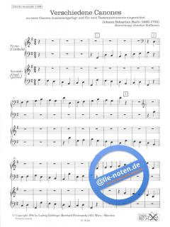 Verschiedene Canones von Johann Sebastian Bach 