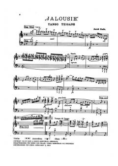 Tango Jalousie von Jacob Gade 