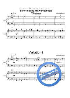 Echo-Intrada mit Variationen von Alexander Jekc 