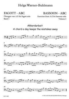 Das Fagott-ABC Heft 1 (Helga Warner-Buhlmann) 