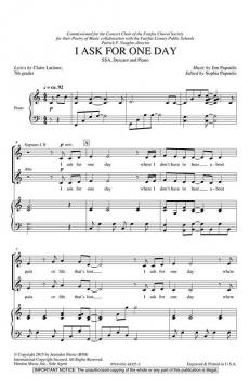 I Ask For One Day (Jim Papoulis) 