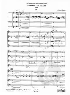 Czernowitzer Skizzen Nr. 1-12 von Alexander Kukelka für Holzbläser Duo (Partitur) im Alle Noten Shop kaufen