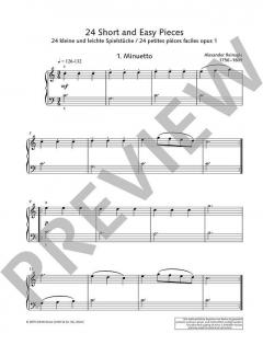 24 kleine und leichte Spielstücke von Alexander Reinagle 