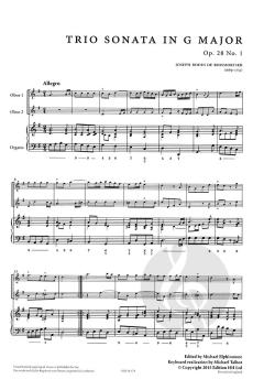 Six Trio Sonatas op. 28 Vol. 1 von Joseph Bodin de Boismortier 