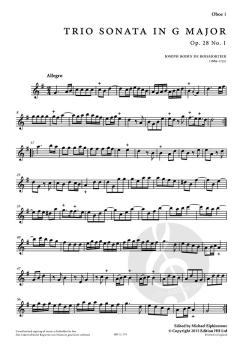 Six Trio Sonatas op. 28 Vol. 1 von Joseph Bodin de Boismortier 