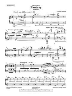 Fantasy von Samuel Adler 