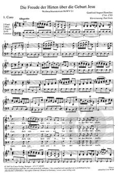 Die Freude der Hirten über die Geburt Jesu (Gottfried August Homilius) 