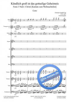 Kündlich groß ist das gottselige Geheimnis von Christian Gotthilf Tag 
