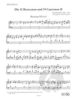 Die 32 Ricercaten und 19 Canzonen Band 2 von Gottlieb Muffat 