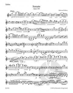 Sonate für Violine und Klavier d-Moll op. 108 von Johannes Brahms im Alle Noten Shop kaufen