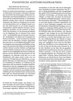 Aufführungspraktische Hinweise zu Johannes Brahms' Kammermusik von Clive Brown 