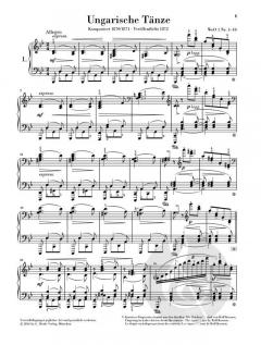 Ungarische Tänze Nr. 1-10 von Johannes Brahms 