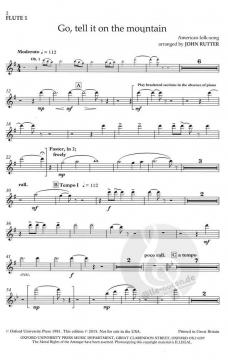 Go, tell it on the mountain von John Rutter 