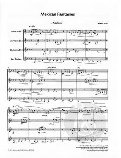 Mexican Fantasies von Mike Curtis für Klarinettenquartett im Alle Noten Shop kaufen