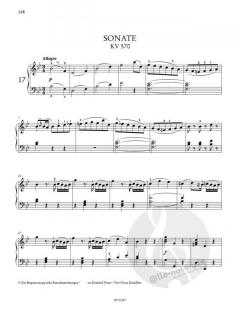 Klaviersonate B-Dur KV 570 von Wolfgang Amadeus Mozart im Alle Noten Shop kaufen - UT50407