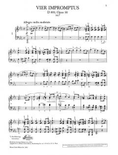 Impromptus op. 90 D 899 von Franz Schubert 