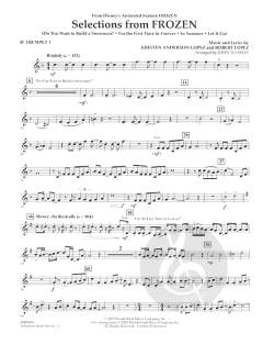 Selections From Frozen (Robert Lopez) 