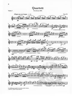 Streichquartett F-dur op. 96 von Antonín Dvorák im Alle Noten Shop kaufen (Stimmensatz) - HN1232