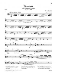 Streichquartett a-moll op. 29 D 804 von Franz Schubert im Alle Noten Shop kaufen (Stimmensatz)