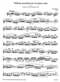 Walking unscathed out of a plane crash für Flöte solo im Alle Noten Shop kaufen