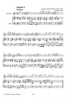 12 Kasseler Sonaten Heft 1 von Georg Friedrich Händel 