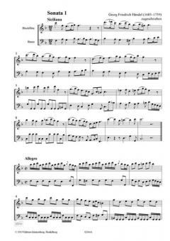12 Kasseler Sonaten Heft 1 von Georg Friedrich Händel 