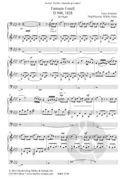 Fantasie f-moll D 940 von Franz Schubert 