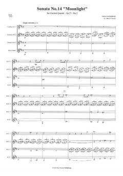 Sonate Nr. 14 op. 27 Nr. 2 von Ludwig van Beethoven 