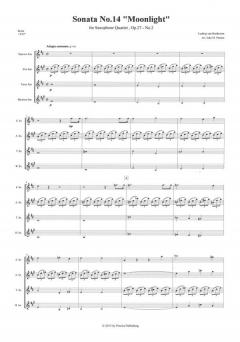 Sonate Nr. 14 op. 27 Nr. 2 von Ludwig van Beethoven 