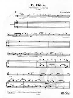 3 Stücke von Friedrich Cerha für Violoncello und Klavier im Alle Noten Shop kaufen