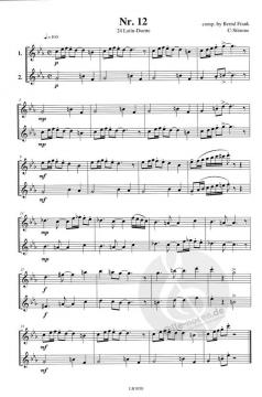24 Latin-Duette in C (Violinschlüssel) von Bernd Frank 