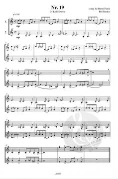 24 Latin-Duette in Bb (tiefe Lage) von Bernd Frank 