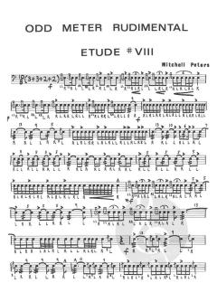 Odd Meter Rudimental Etudes (Mitchell Peters) 
