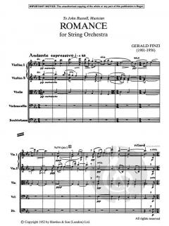 Romance op. 11 von Gerald Finzi 