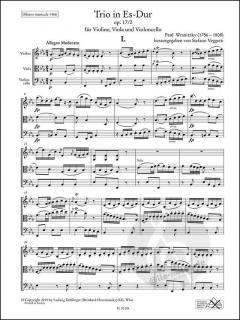 Trio in Es-Dur op. 17/2 von Paul Wranitzky 