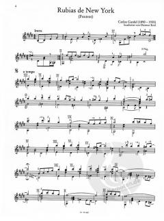 Tangos für Gitarre von Carlos Gardel 