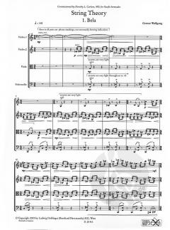 String Theory für Streichquartett von Gernot Wolfgang im Alle Noten Shop kaufen (Partitur)