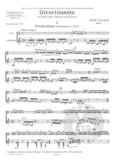 Divertimento op. 61 von Jenö Takacs 