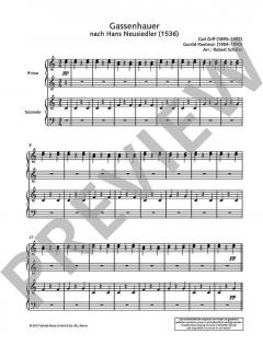 Gassenhauer von Carl Orff 