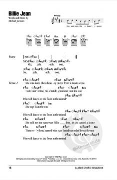 Michael Jackson Guitar Chord Songbook 