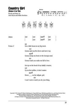 Country Hits - Guitar Chord Songbook 