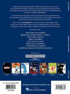 Broadway Singer's Edition: Mary Poppins von Robert Bernard Sherman 