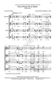 Even When He Is Silent 