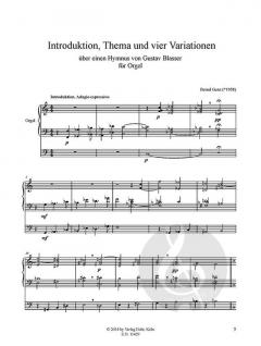 Introduktion, Thema und vier Variationen von Bernd Genz 