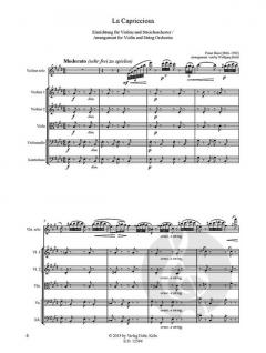 La Capricciosa von Franz Ries für Violine und Streichorchester im Alle Noten Shop kaufen (Partitur)