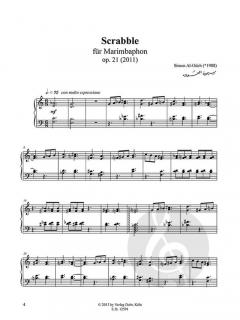 Scrabble op. 21 von Simon Al-Odeh für Marimbaphon (2011) im Alle Noten Shop kaufen